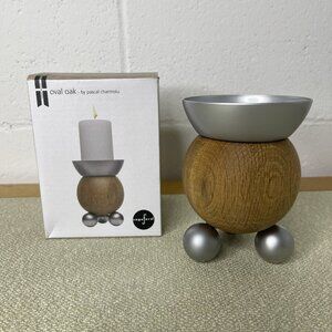 Sagaform Oval Oak Candle Holder by Pascal Charmolu Swedish Design